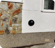 DR21 air vent installed on building by SMS Wales
